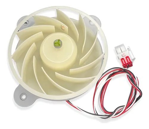 Motor ventilador Redondo con Soporte Abierto para nevera y nevecón Samsung - Ventilador completo (motor + aspa), redondo, soporte abierto